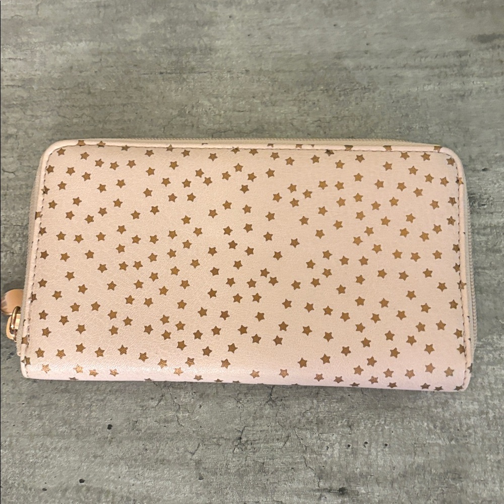Lauren Conrad Star Patterned Pink Wallet
